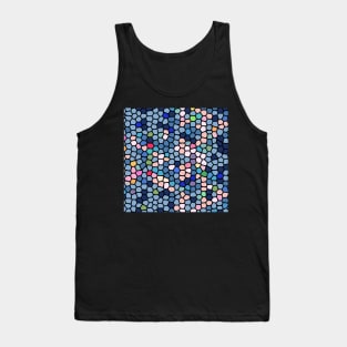 Painted Glass of Abstract Lines Of Soft Colors Tank Top